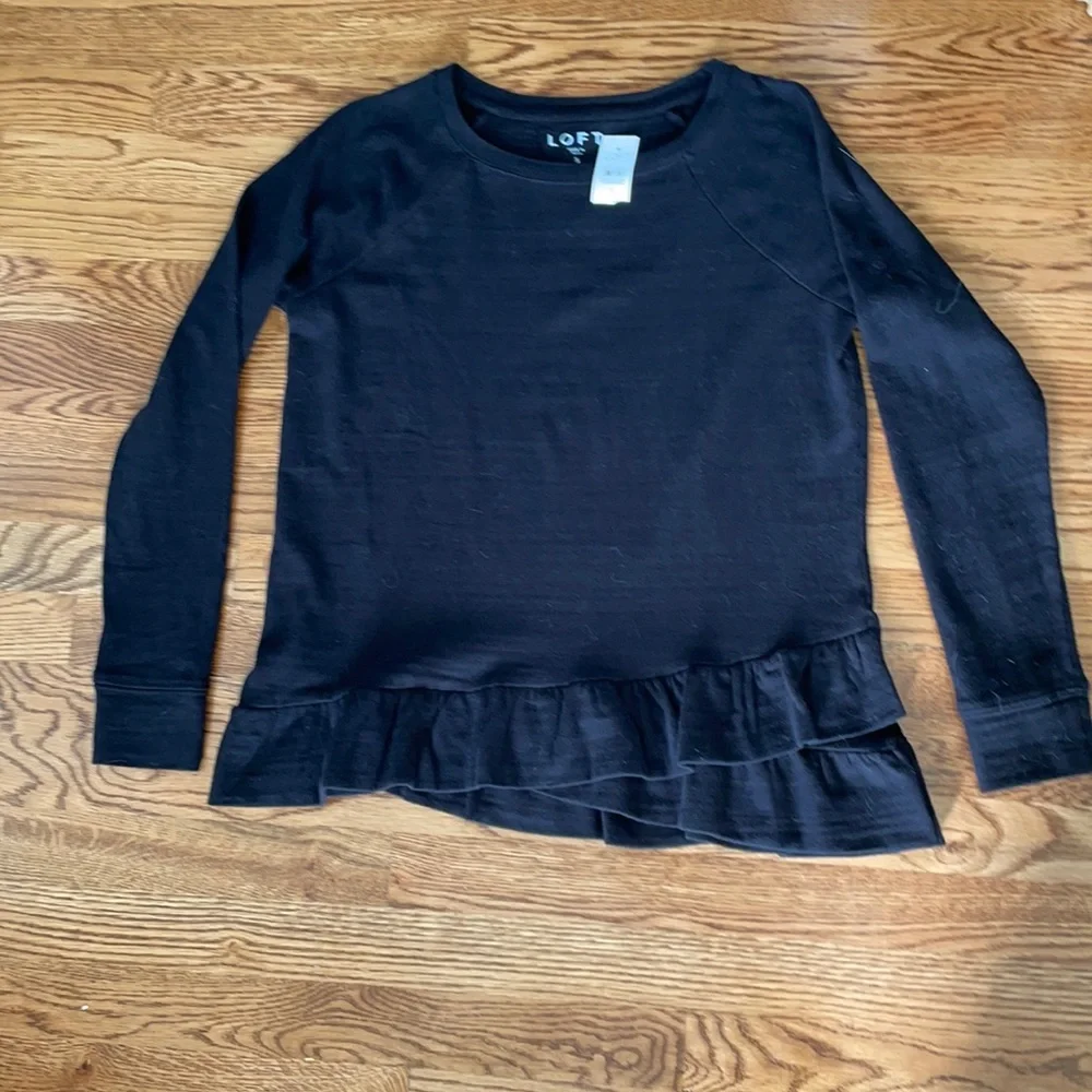 Loft Ruffle Top, Size S - Picture 4 of 10